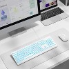 Evo Bytes White Large Print Backlit Wired Keyboard - 2 of 4