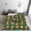 Lomsoe Christmas Green Throw Blanket, Christmas Decorations Winter Warm Flannel Throw Blanket Farmhouse Holiday Xmas Blankets. - 3 of 4