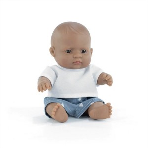 Miniland My Friends & Me Baby Doll, Latino Boy, 8-1/4" (Bag) - 1 of 4