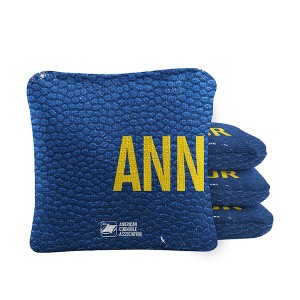 Skip's Garage | Gameday Ann Arbor Synergy Pro Cornhole Bags (Set of 4) - 1 of 4