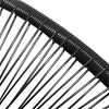 vidaXL Black Patio Moon Chair - Poly Rattan Material, Weather-Resistant and Durable - 3 of 4