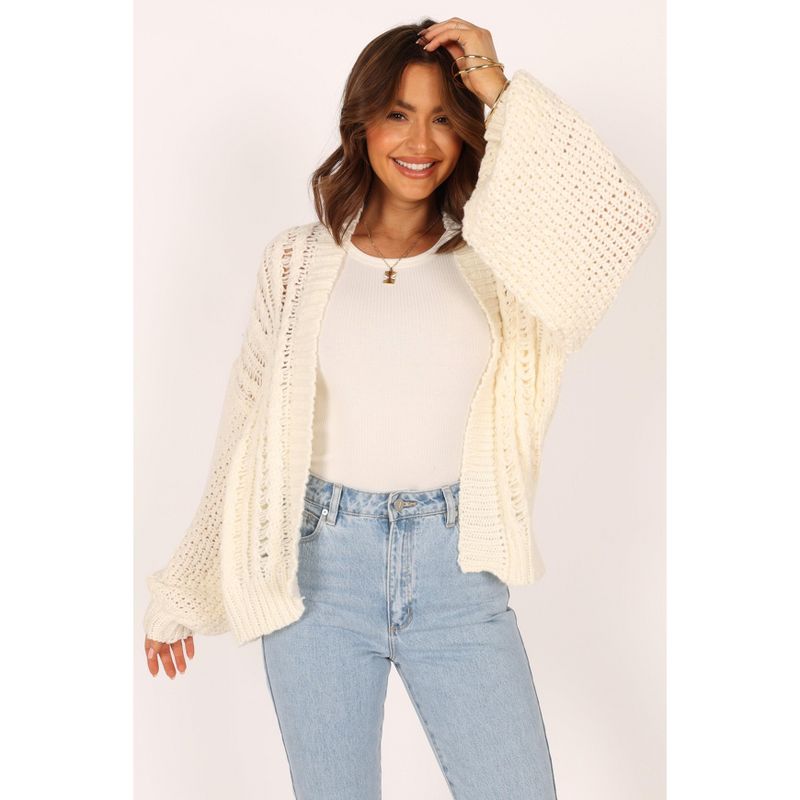 Petal and Pup Womens Hailey Oversized Sleeve Cardigan, 3 of 7