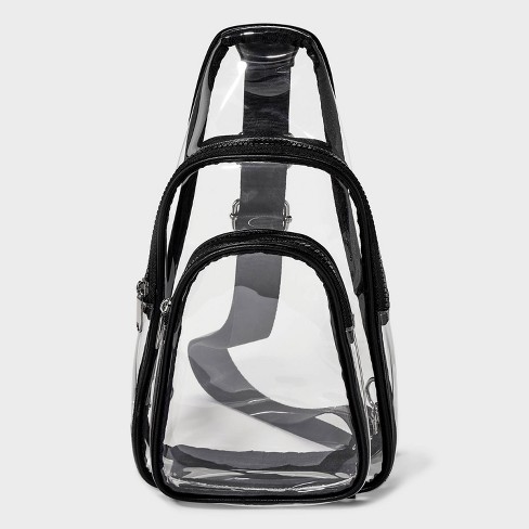 Flap Sling Crossbody Bag - Wild Fable™ Clear - image 1 of 4