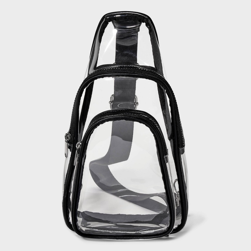 Photos - Travel Accessory Flap Sling Crossbody Bag - Wild Fable™ Clear black