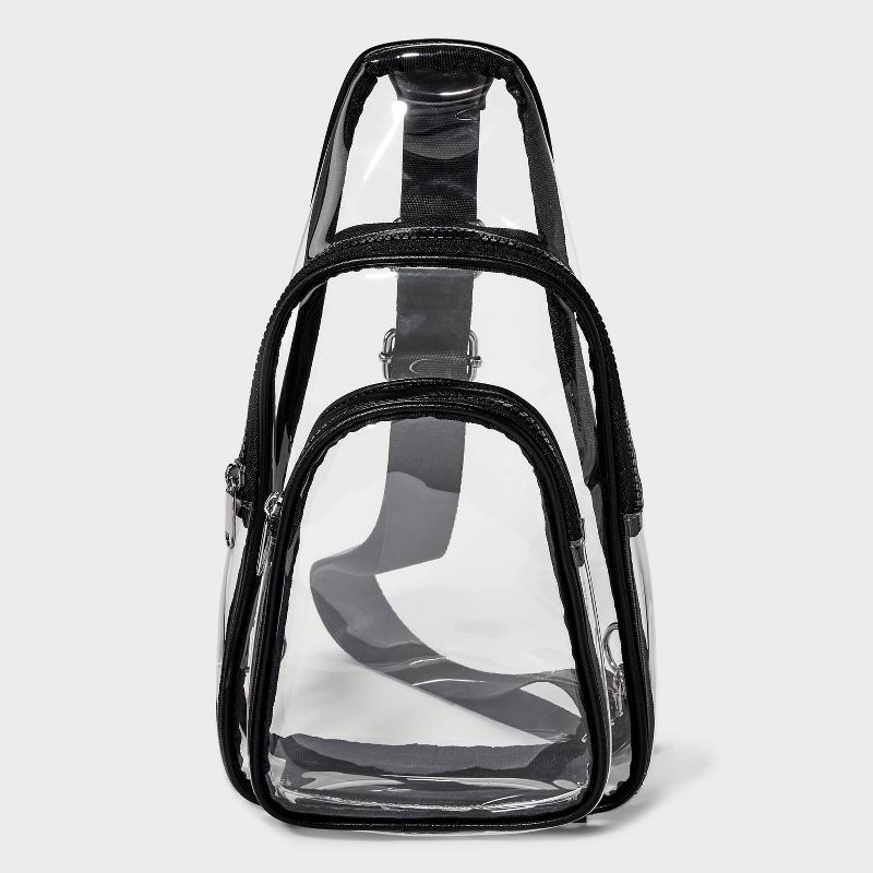 Flap Sling Crossbody Bag - Wild Fable&#8482; Clear, 1 of 7
