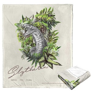 Warner Bros. Harry Potter Slytherin Silk Touch Throw Blanket 50x60 Inches - 1 of 4