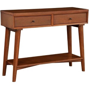Alpine Furniture Flynn Console Table, Acorn - 1 of 4
