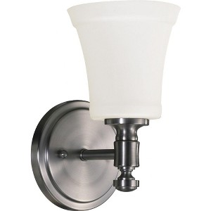 Quorum Lighting Rossington Glass Satin Nickel Wall Sconce - 1 of 1