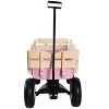 CAVINAS Outdoor Heavy-Duty Garden Cart with Adjustable Handle,Shopping Cart Utility Carts for Grocery, Sports, Garden - 2 of 4