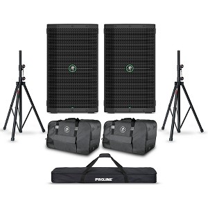 Mackie Thump210XT 10" Powered Speaker Pair With Bags and Stands - 1 of 4