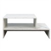 RISOKEYS Sculpture Coffee Table - Minimalist Architectural Design Coffee Table with Open Storage Shelves, ,Particleboard and MDF Construction - 4 of 4