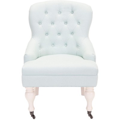 Falcon Tufted Arm Chair - Robins Egg Blue - Safavieh