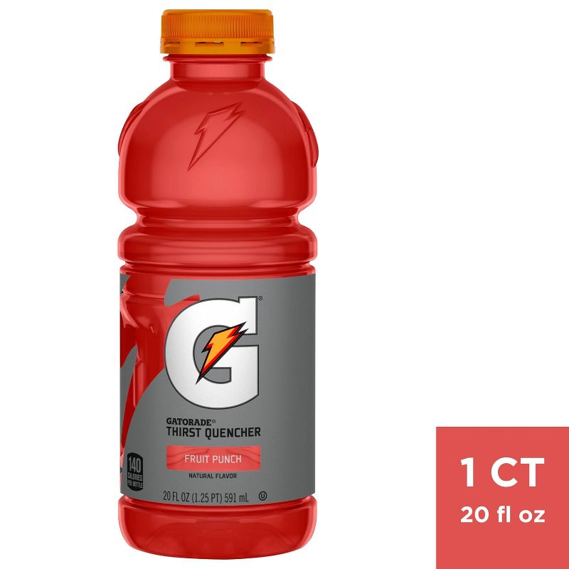 Gatorade Fruit Punch Sports Drink - 20 fl oz Bottle, 1 of 6