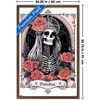 Trends International Tabz Jones - Skull and Roses Tarot High Priestess Framed Wall Poster Prints - 3 of 4