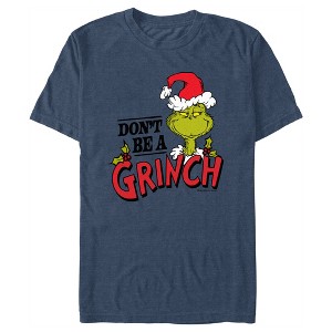 Men's Dr. Seuss Christmas Don't Be a Grinch T-Shirt - 1 of 4