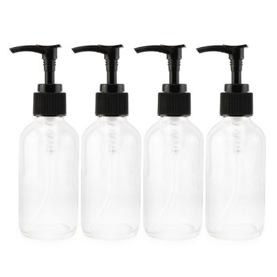 Cornucopia Brands- 16oz Glass Bottles With Black Pumps, Caps And Labels  Clear 2pk : Target