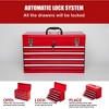 21-Inch Metal Tool Box with 4 Lockable Drawers, Portable Tool Chest Organizer for Mechanics & DIY | Auto-Locking System, Smooth Ball Bearing Slides - 3 of 4