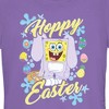 Juniors Womens SpongeBob SquarePants Colorful Hoppy Easter T-Shirt - 2 of 4