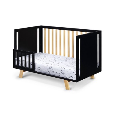 Livia 3-in-1 Convertible Black and Natural Island Crib