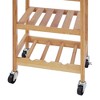 Oceanstar Bamboo Kitchen Trolley - 4 of 4
