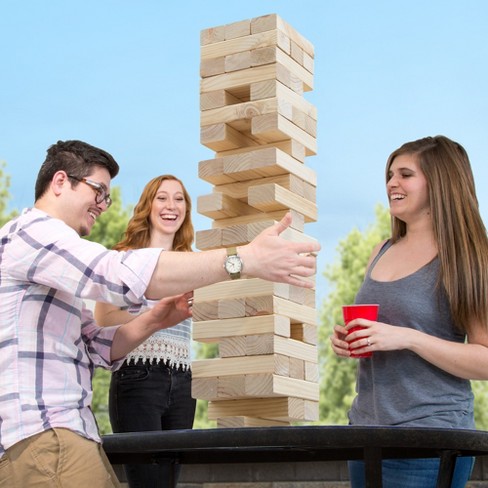Toy Time Giant Outdoor Wooden Stacking Block Game For Parties And ...