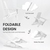 Hyleory Double Cup Holder Folding Adirondack Chair - HDPE Weather resistance,Stackable, Ergonomic Design - 2 of 4