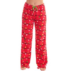 Just Love Womens  Print Plush Fleece Pajama Pants - 1 of 3