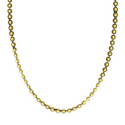 Magic Matt’s Brilliant Blinkys Smooth Round Opaque Bead Mardi Gras Necklace Gold Pack of 12