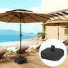 Outsunny Patio Umbrella Base Holder, Outdoor Umbrella Stand Base, Filled Up to 55lbs with Stand or 44lbs with Water for Garden, Poolside - 2 of 4