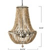 Storied Home Draped Wood Bead Chandelier - 2 of 4