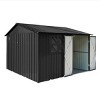 Metal Metal garden sheds outdoor storage sheds with window Brown - 2 of 4