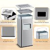 7.9 Gallon Trash Can, Stainless Steel Ashtray Metal Can, Commercial Garbage Can with Removable Inner Bucket, Waste Bin with Lid for Outside Patio - 4 of 4