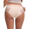 INSPIRE CHIC Women's Mid-Waisted Lace Full Coverage Briefs HI-Cut Period Leak Proof Ladies Underpants - 2 of 4