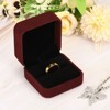 Unique Bargains Velvet Cloth Elegant Design Double Slot Jewelry Holder 2 Pcs - 4 of 4
