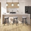 Amisco Swice Upholstered Barstool Light Gray/Black: 30" Height, Polyester, Steel Frame, 300 lbs Capacity - 3 of 4