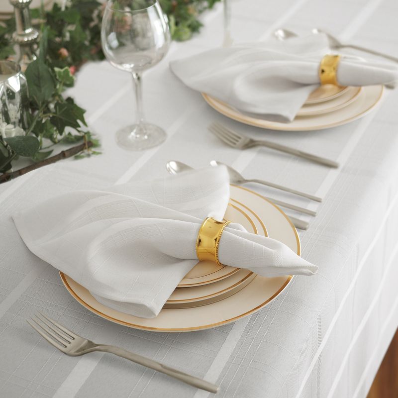 Elegance Plaid Stain Resistant Tablecloth - Elrene Home Fashions, 4 of 5