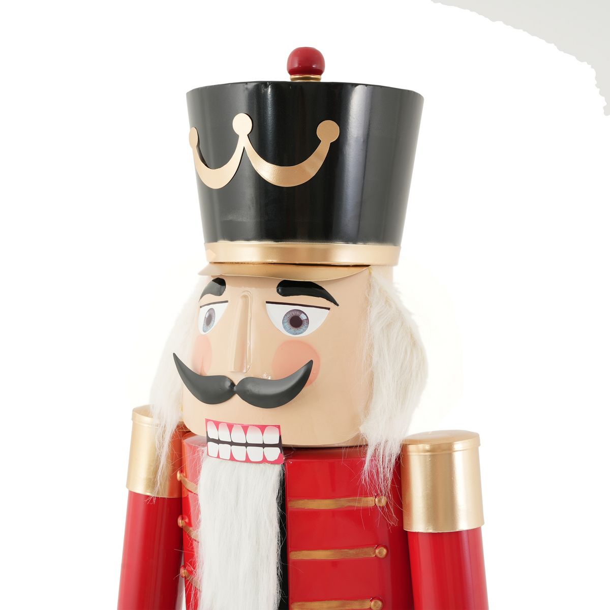 Christopher Knight Home Aimo Modern 63"H Oversized Patio Iron Nutcracker Soldier Statue - thumbnail 7