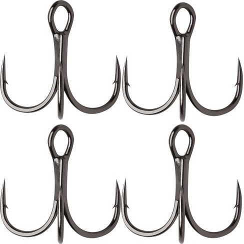 Vmc Hybrid Treble Short Fishing Hook 4-pack - 8 - Black Nickel : Target