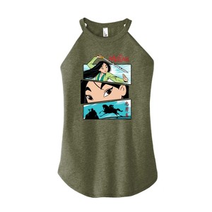 Women's - Disney - Comic Strips Warrior Graphic High Neck Tank - 1 of 2