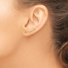 Black Bow Jewelry 3.6 x 22mm (7/8 Inch) 14k Yellow Gold Polished Infinity Ear Climbers - 3 of 4