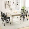 Tangkula Dining Chairs Set of 4 Farmhouse Kitchen Chair w/ Rubber Wood Frame Wide Seat - 2 of 4