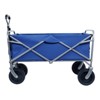 VisioGear Collapsible Wagons Carts with Wheels with Drink Holders for Shopping, Garden, Sports, Navy Blue, 35.43"*21.85"*39.17" - 2 of 4