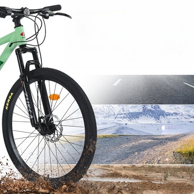 Infurnic Bicycles, 26 Inch Mountain Bike, MTB with Suspension Fork for Men and Women, Green, 24.41"*37"*65.75"