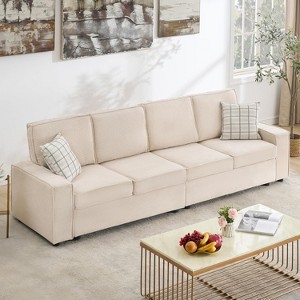 Modular Sectional Sofa, U/L-Shaped Couch w/ Removable Cover, Modern Convertible Deep Seat Sofa, Comfy Cloud Sleeper Sofa Couch for Living Room&Office - 1 of 4