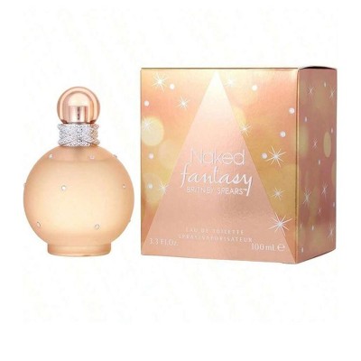 Naked Fantasy Britney Spears By Britney Spears Women Water Lily, Cupcake, Peach, Osmanthus, Vanilla Edt Spray 3.4 Oz