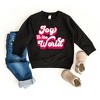 The Juniper Shop Retro Joy To The World Toddler Graphic Sweatshirt - 2 of 2