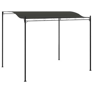 vidaXL Gazebo Outdoor Canopy Patio Pavilion Sunshade Beach Shelter Fabric - Anthracite - 1 of 4