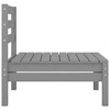 vidaXL Patio Middle Sofa Gray Solid Wood Pine - 3 of 4