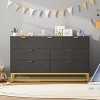 Nasitip 7 Drawer Dresser for Bedroom, Modern Wide Chest with Gold Handles & Legs, Storage Cabinet for Living Room - 4 of 4