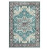 Area Rug, Modern Rug - 8x10 Thin Oriental Floral Carpet for Living Room, Bedroom, Dorm, Kitchen, Non Slip, Machine Washable, Stain Resistant (Green) - 3 of 4